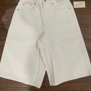 Classic White Denim Jean Shorts for women